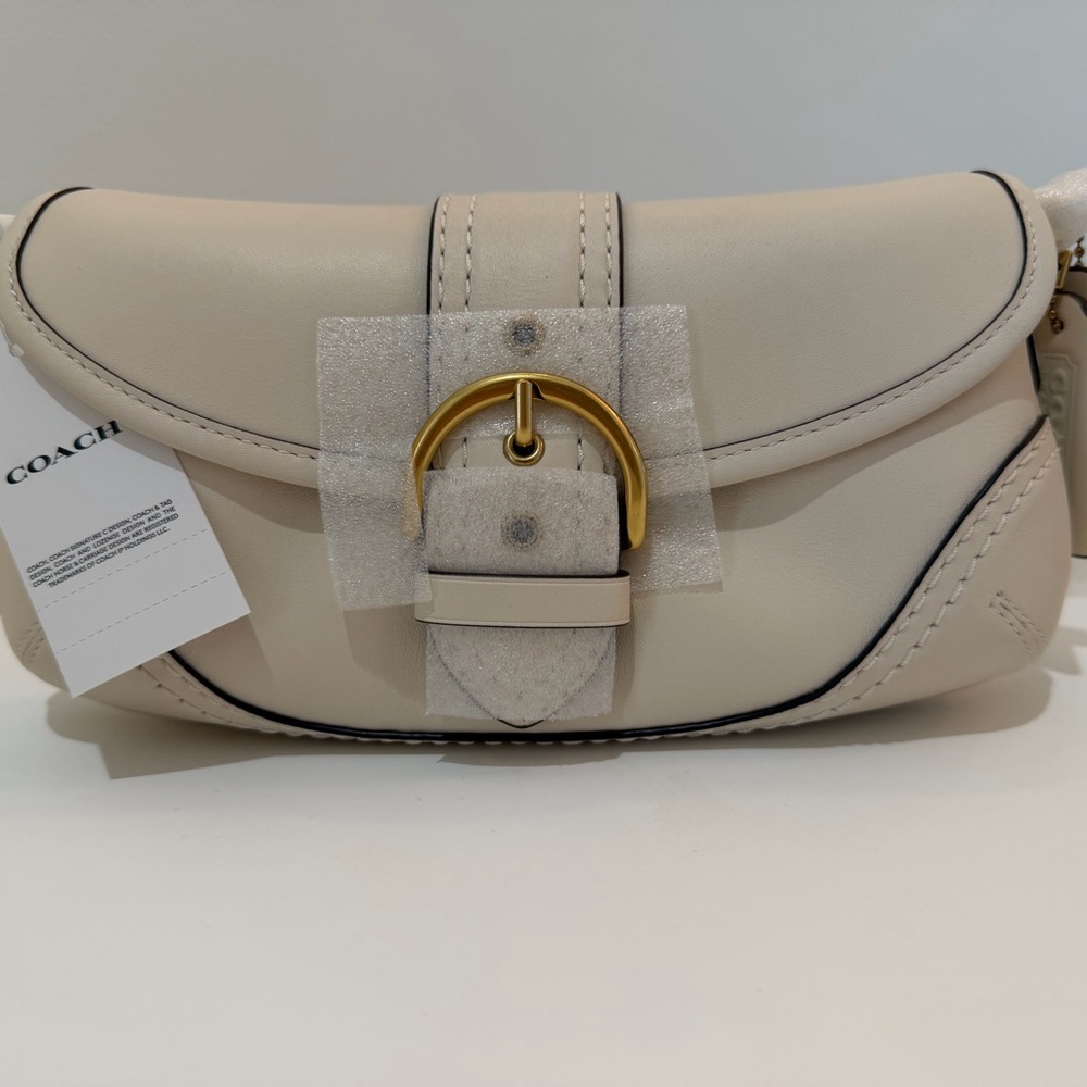 Coach Chalk w Brass Leather Women's Bag NWT ~ Sold Out